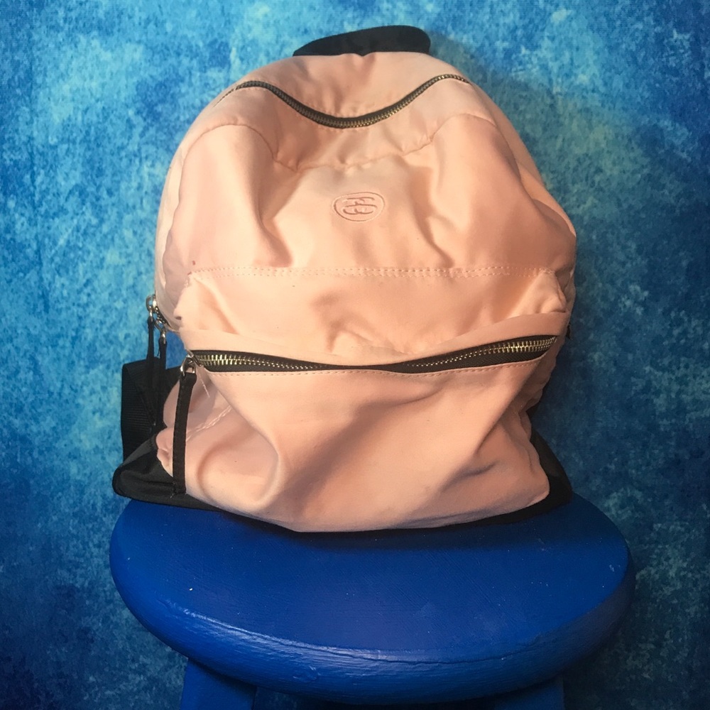 Baby Pink Stussy Backpack